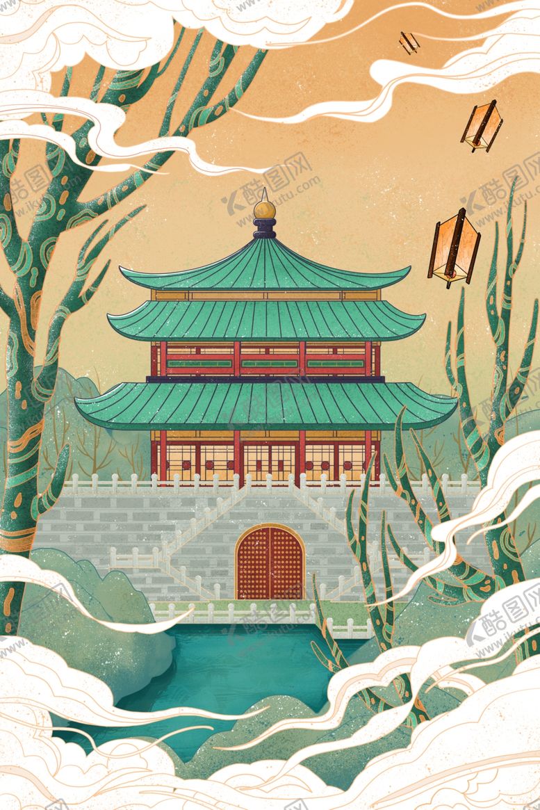 编号：63859204171641321620【酷图网】源文件下载-中国古代风景插画