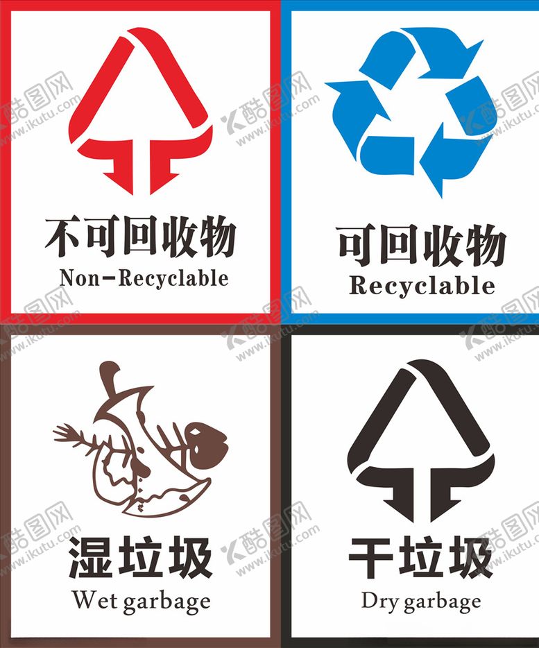 编号：83972605050401388445【酷图网】源文件下载-垃圾标识