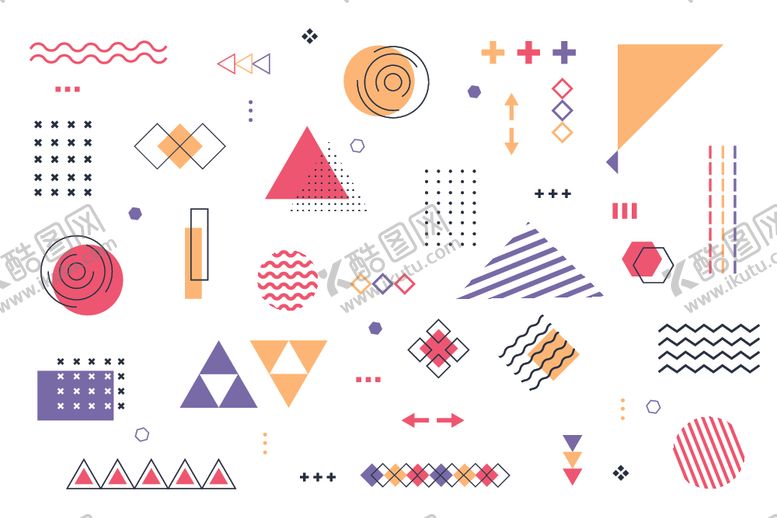 编号：14809109300454169863【酷图网】源文件下载-时尚年轻几何抽象背景底纹