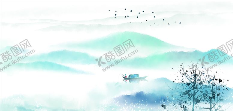 编号：86310709190616485487【酷图网】源文件下载-水墨画背景