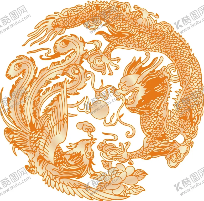 编号：72296310201243589156【酷图网】源文件下载-龙凤呈祥