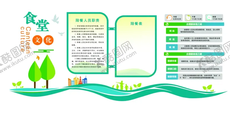编号：38286202280835094988【酷图网】源文件下载-陪餐制度四减四健