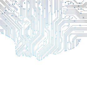 荧光渐变科技线条PNG