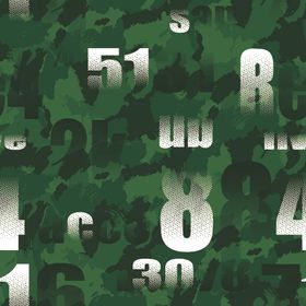 绿色迷彩数字图案背景