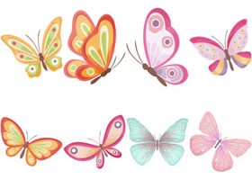 卡通蝴蝶