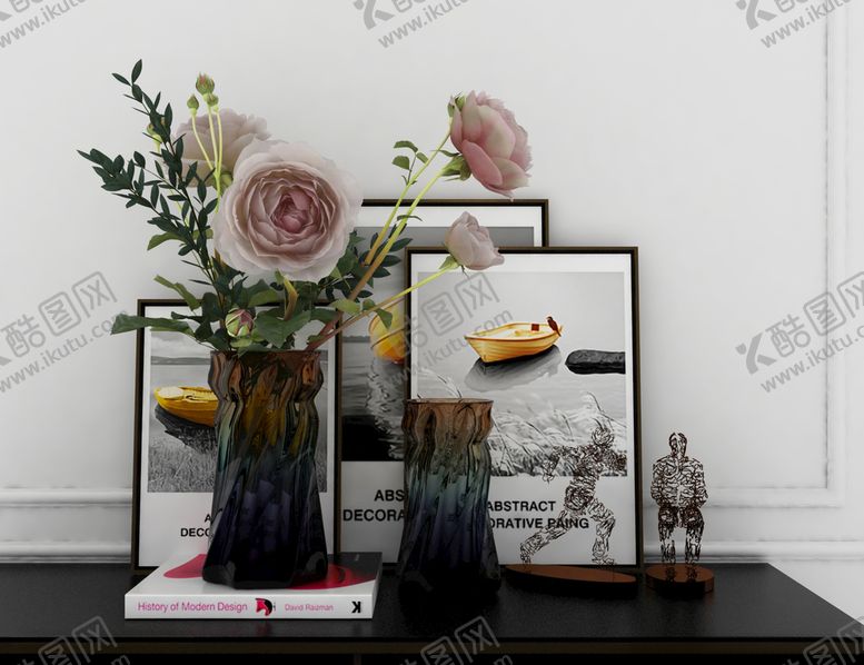 编号：31312110060628239718【酷图网】源文件下载-北欧玻璃花瓶3d模型