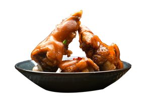 卤肉猪蹄美食食材海报素材