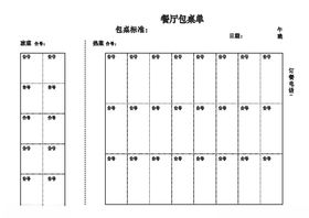 餐厅包桌单