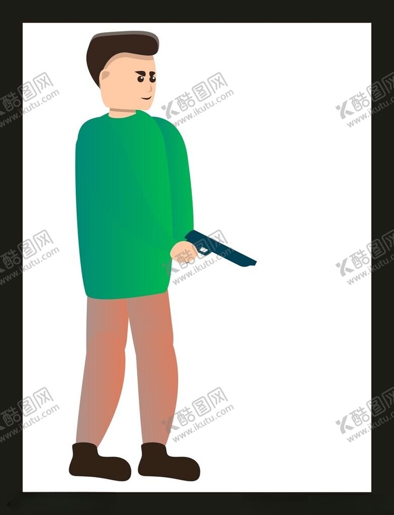 编号：61054102061045564744【酷图网】源文件下载-运动射击人物