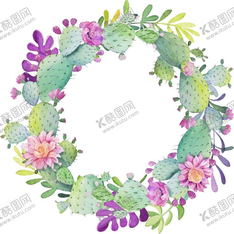 编号：84696612050419471903【酷图网】源文件下载-手绘仙人掌