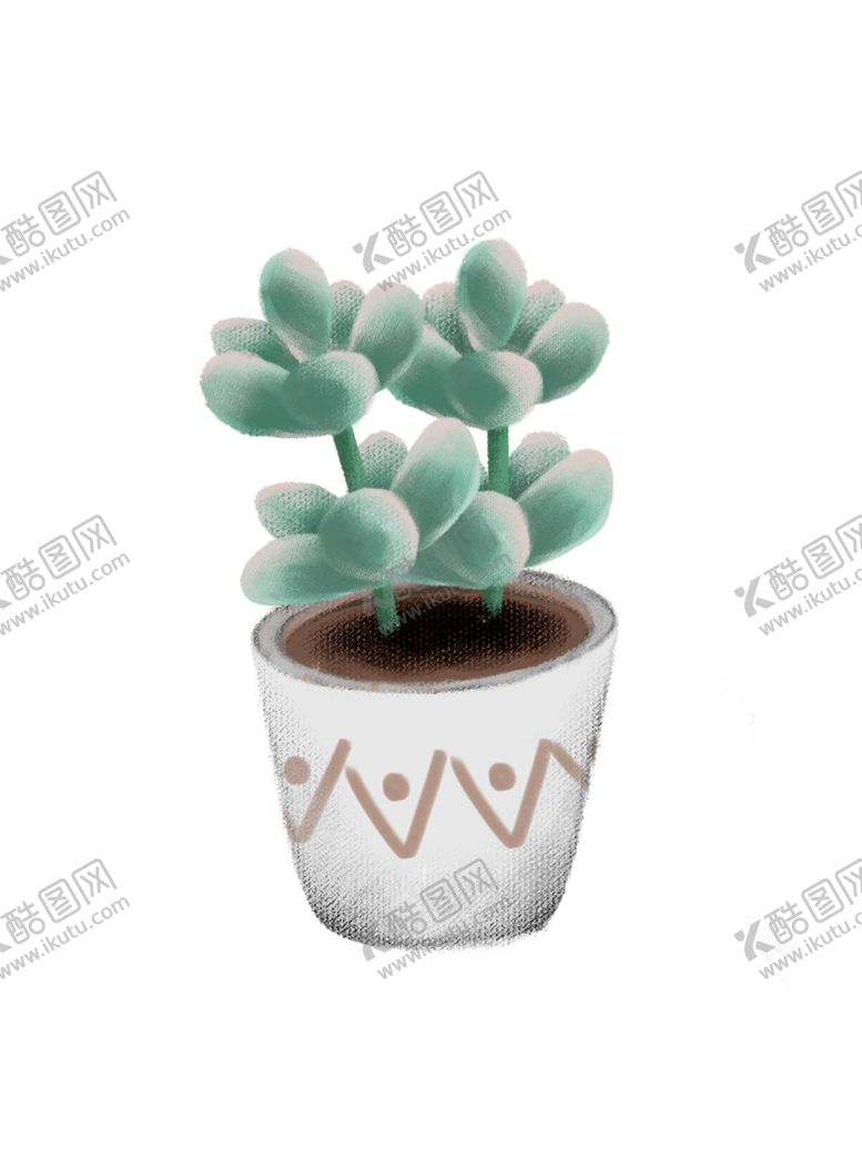 编号：94971410202007363212【酷图网】源文件下载-手绘清新可爱多肉植物