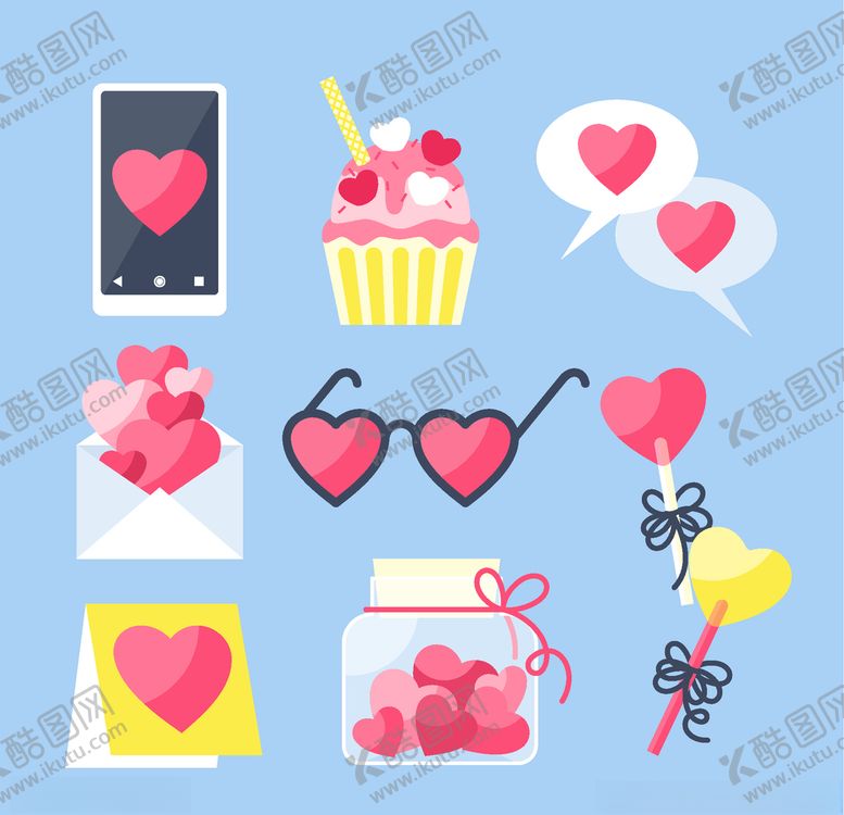 编号：57403707041149104141【酷图网】源文件下载-浪漫情人节元素