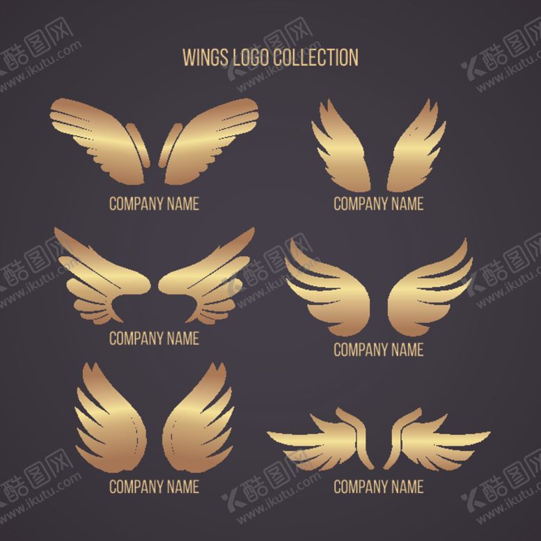 编号：89620209162035095277【酷图网】源文件下载-翅膀logo