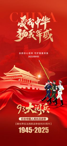 93大阅兵海报