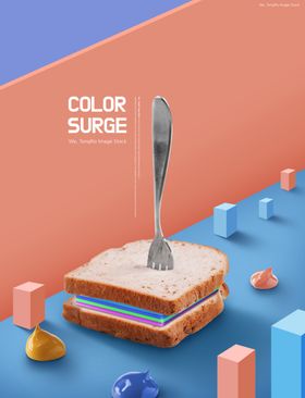 创意糕点海报