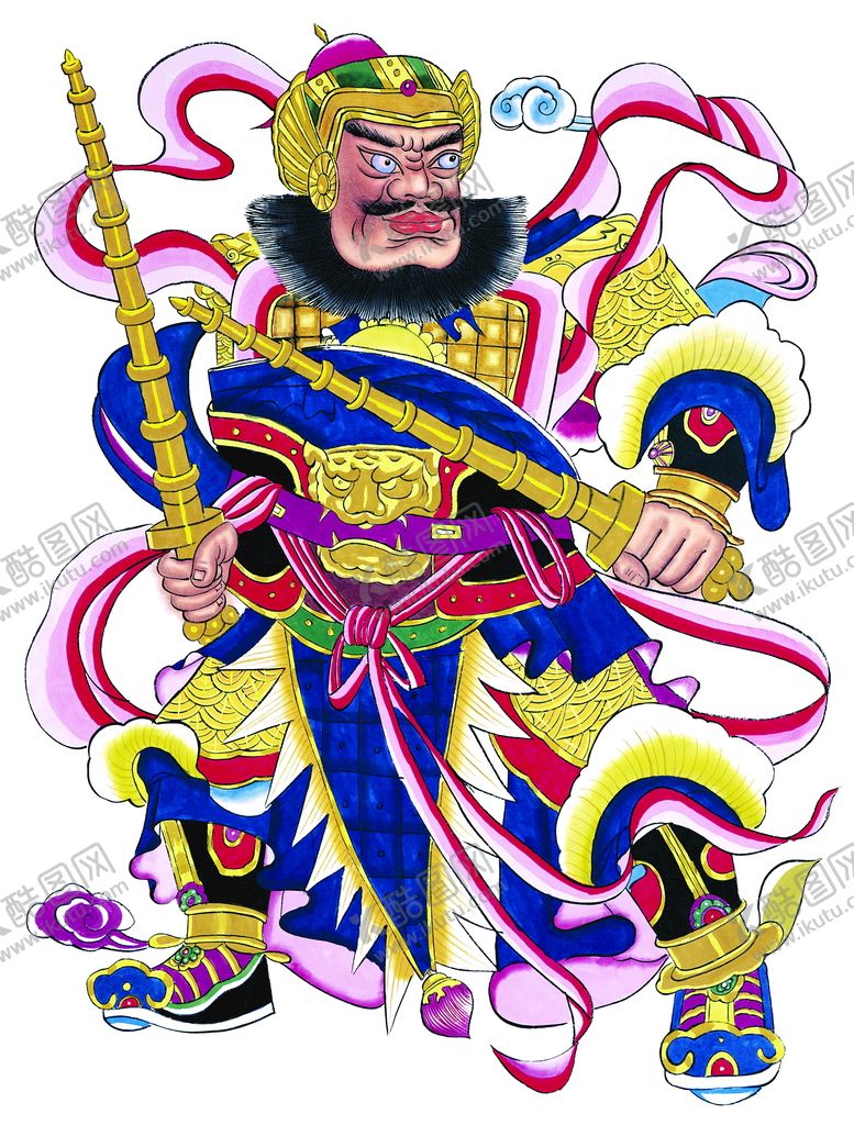 编号：89406209150927514287【酷图网】源文件下载-门神 财神 信仰神位
