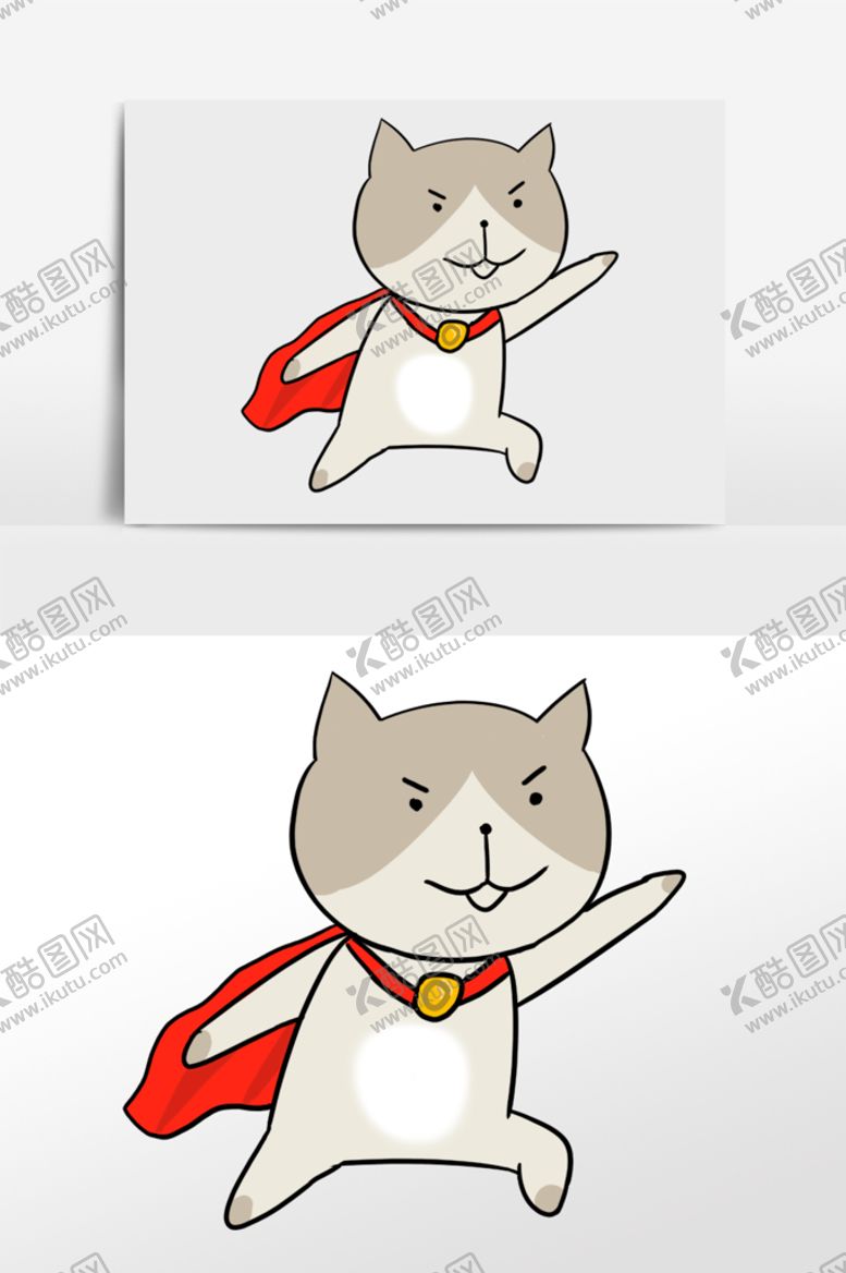 编号：20915409131643136047【酷图网】源文件下载-手绘猫元素萌宠