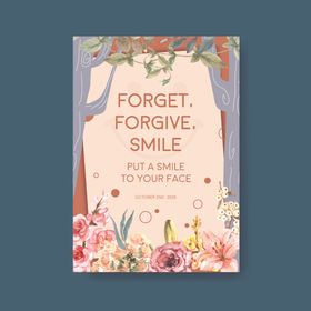 夏季时尚概念水彩插画