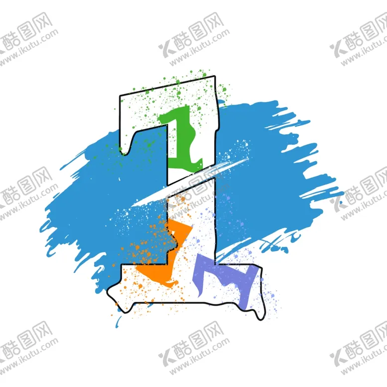 编号：63061506241135168608【酷图网】源文件下载-数字1