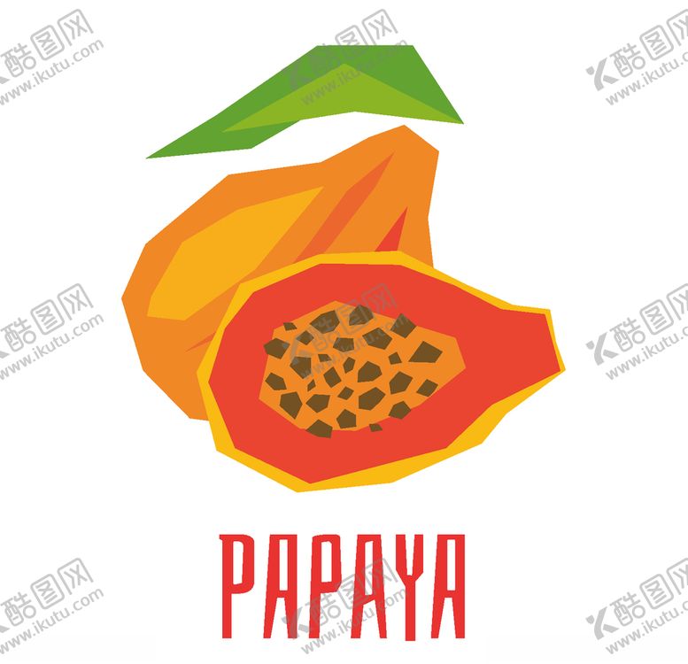 编号：30212009191542479656【酷图网】源文件下载-矢量卡通木瓜