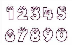 卡通数字