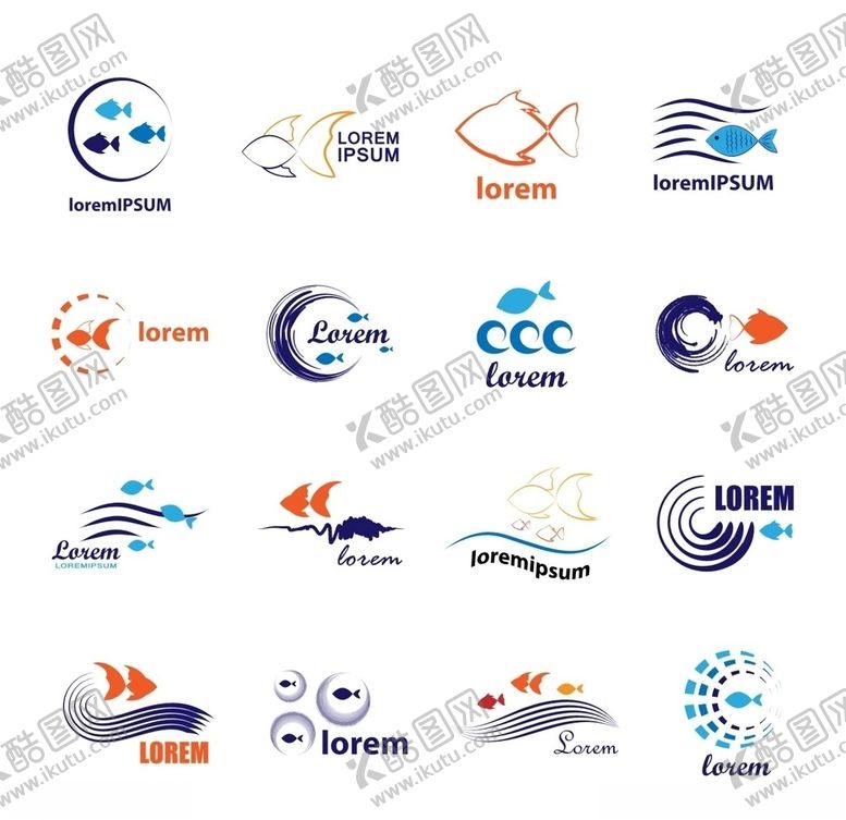 编号：46677909191923113893【酷图网】源文件下载-鱼标志