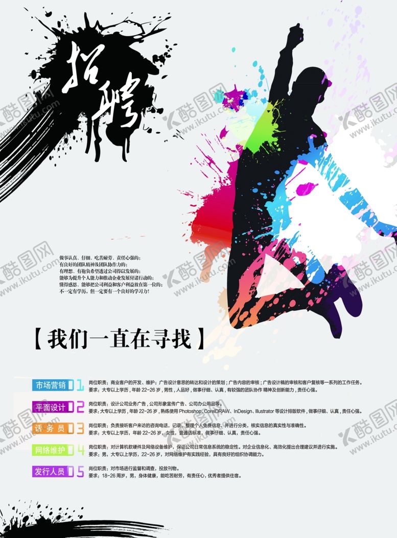 编号：60973810241933425392【酷图网】源文件下载-招聘海报