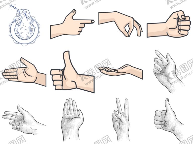 编号：11047209102050394881【酷图网】源文件下载-手势