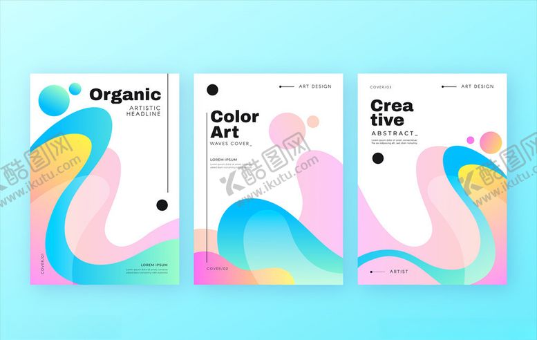 编号：43713711010411375988【酷图网】源文件下载-线条波纹卡片