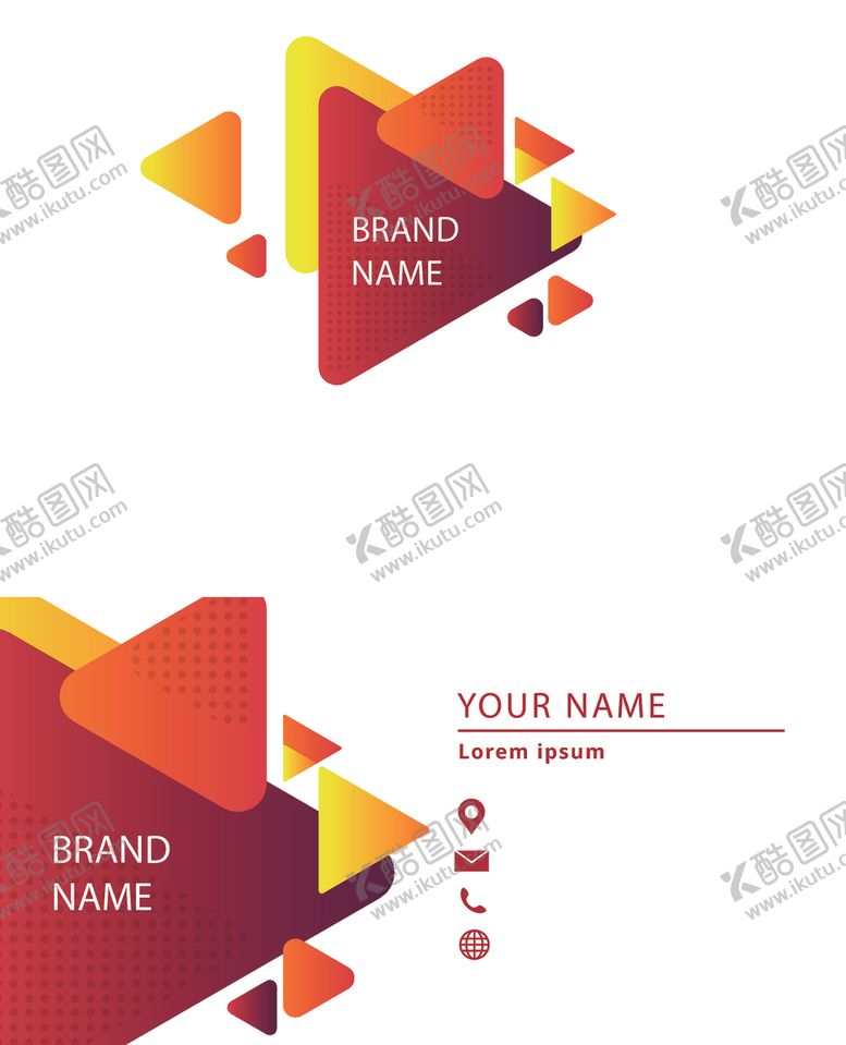 编号：41691510171944165073【酷图网】源文件下载-矢量名片模板