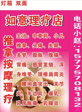 理疗店禁止试用人群展板海报
