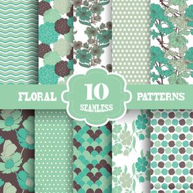 10款花卉图案纹理集合