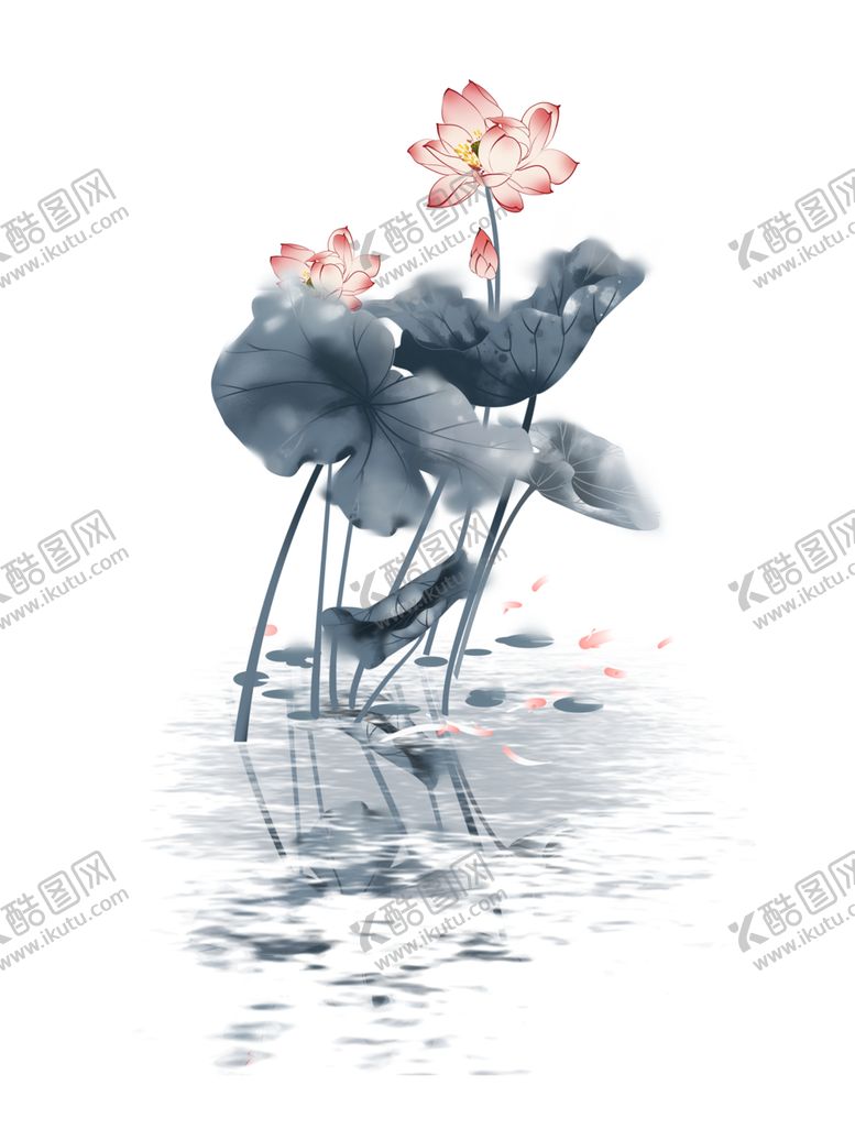 编号：82176310270901037636【酷图网】源文件下载-荷花荷叶国风合成海报素材