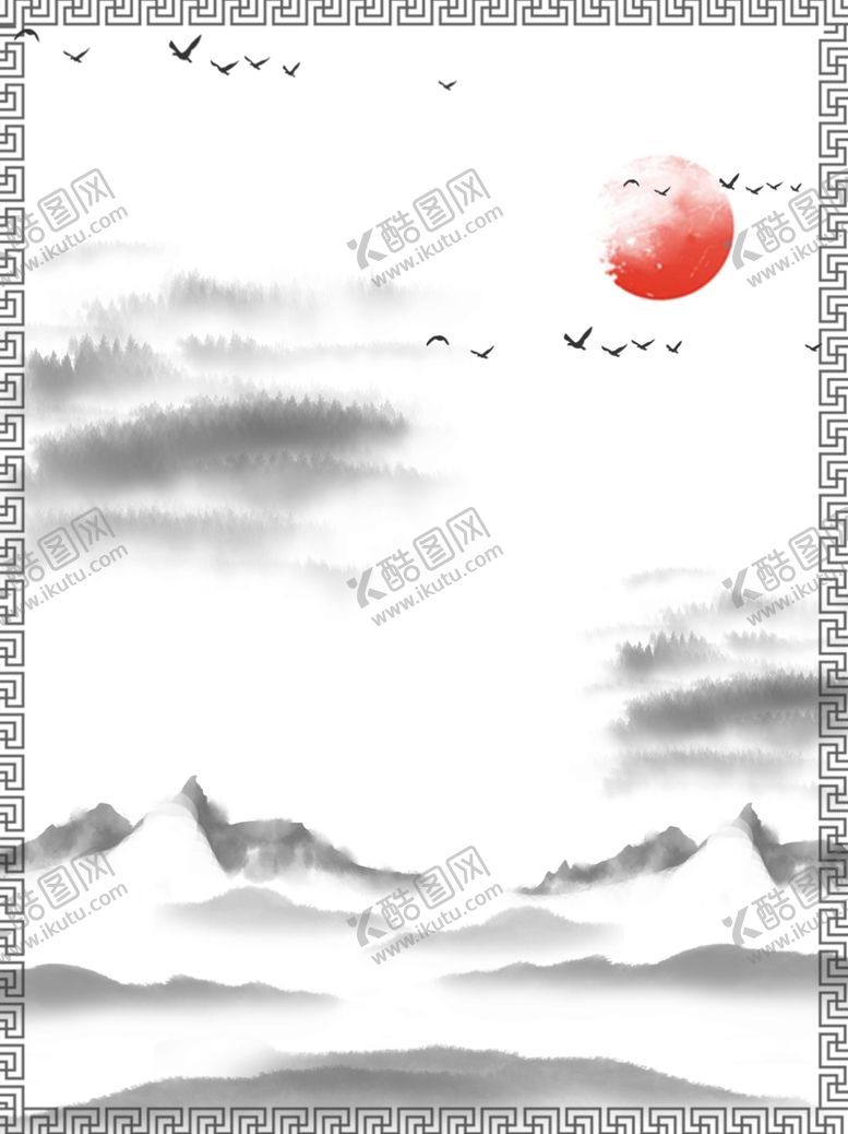 编号：42515509240604358774【酷图网】源文件下载-水墨素材毛笔画素材墨迹素材