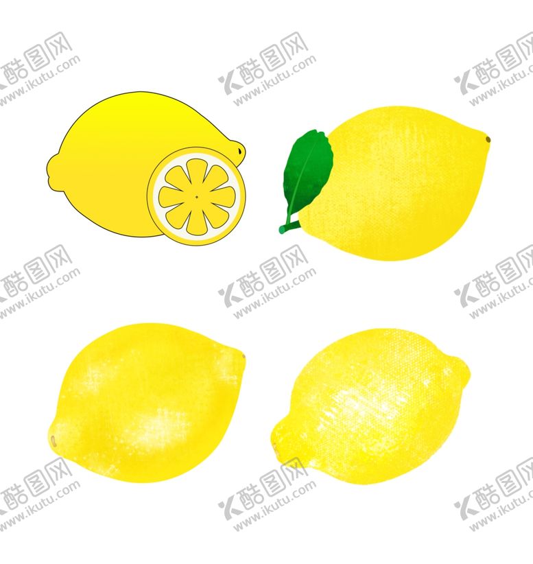 编号：96102301251021494126【酷图网】源文件下载-手绘柠檬插画
