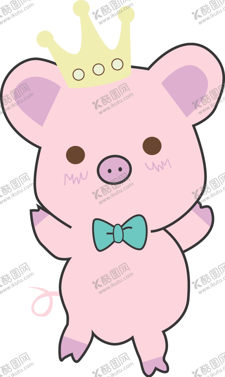 编号：90354710040742597668【酷图网】源文件下载-卡通小猪高清