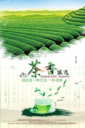 茶叶绿茶茶海报