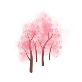 樱花素材烂漫赏背景