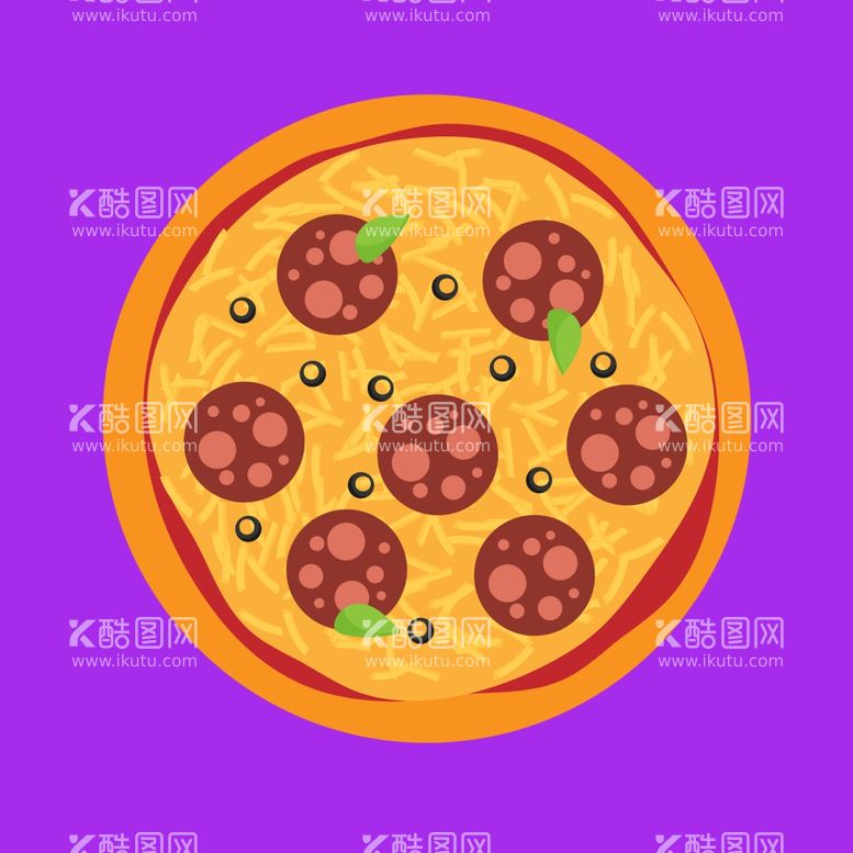编号：89493911281028147702【酷图网】源文件下载-手绘卡通披萨