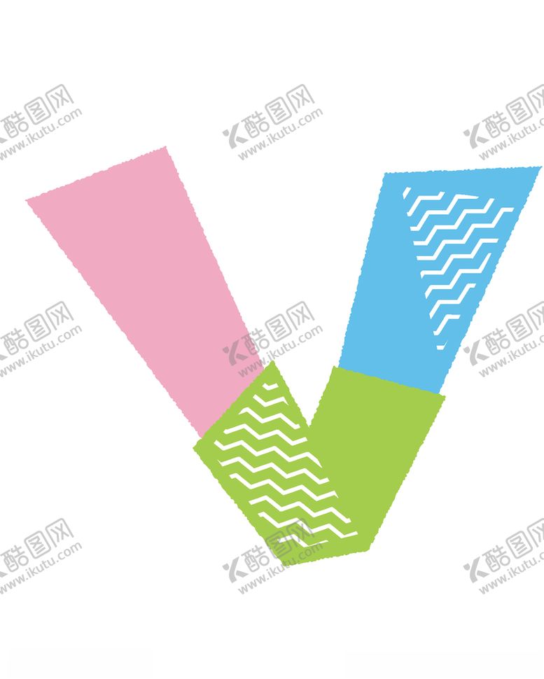 编号：41860507042215099715【酷图网】源文件下载-扁平化拼色矢量英文字母