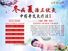 艾灸养生海报