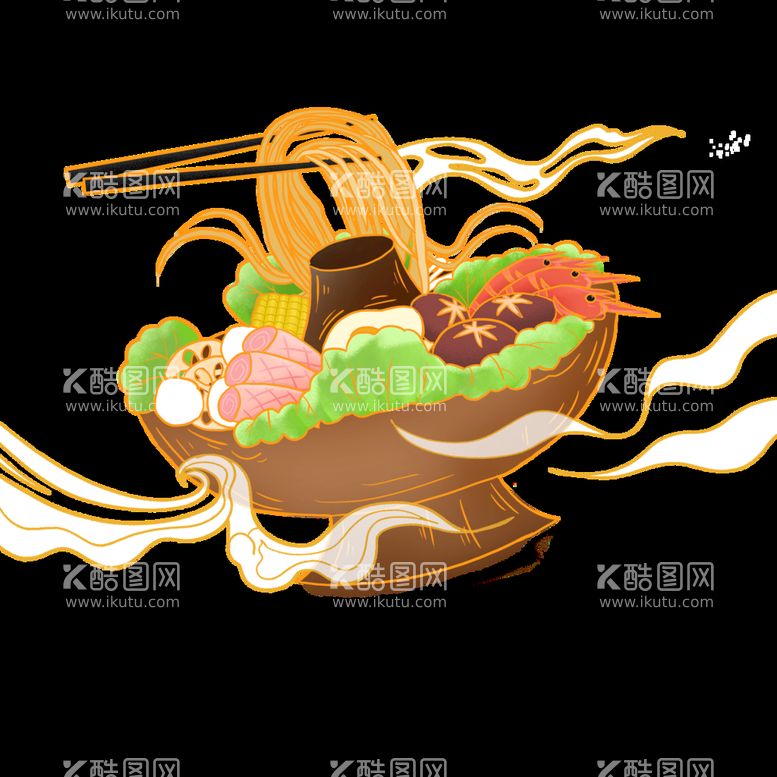 编号：94315009190510155406【酷图网】源文件下载-美食插画