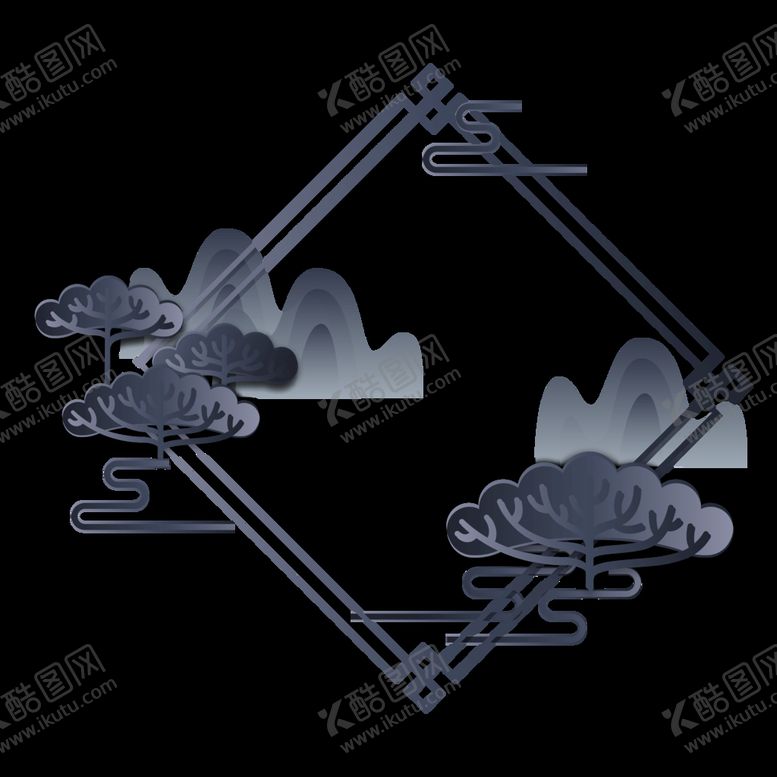 编号：38168511191112395799【酷图网】源文件下载-中国风边框 图片 