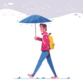 闪电下雨天气雷素材季风季节黑色