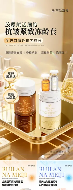 抗衰产品系列详情海报