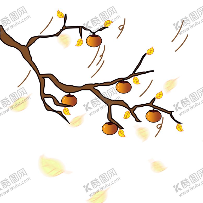 编号：52651706151310201924【酷图网】源文件下载-冬季柿子素材