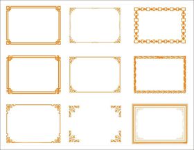 边框花边矢量图素材