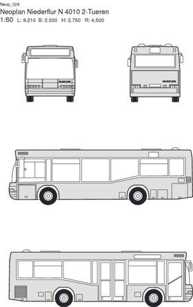 手绘客运汽车