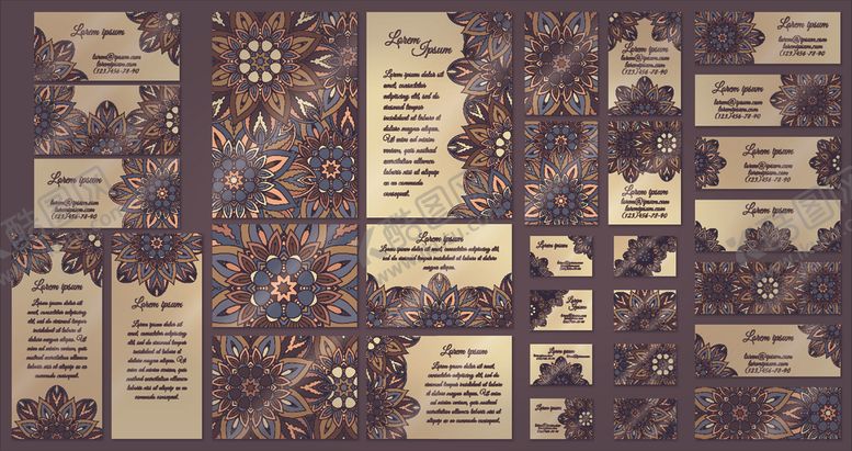 编号：42458610161319035693【酷图网】源文件下载-复古花纹背景