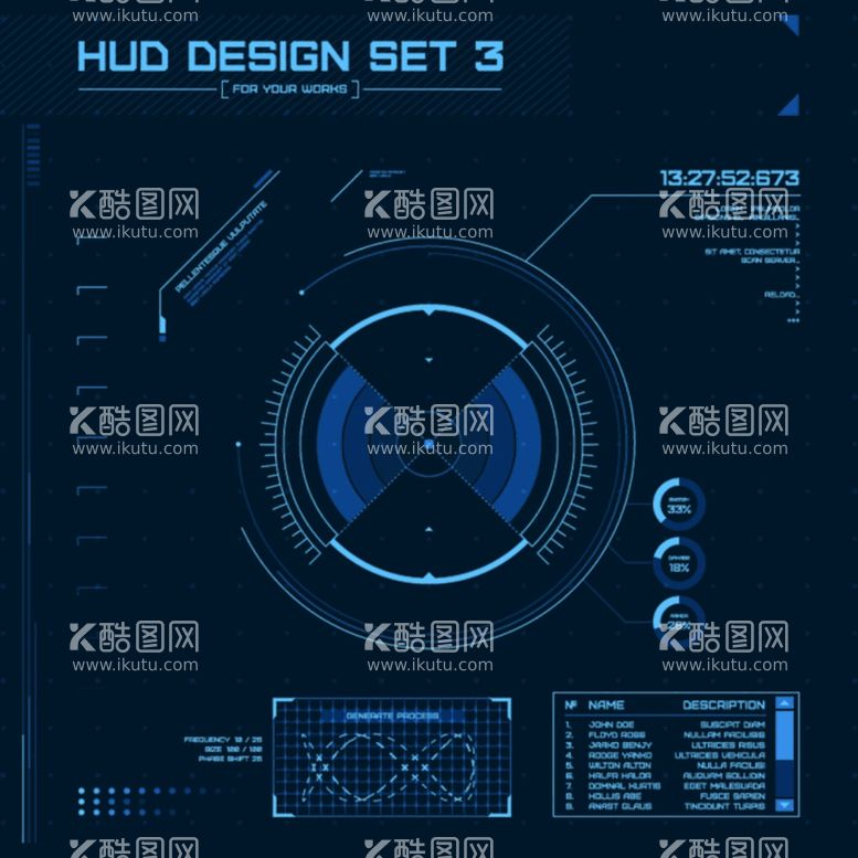 编号：17216001301131535982【酷图网】源文件下载-科技 背景表盘界面